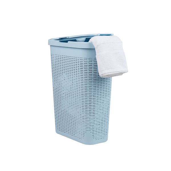 Modern Homes Plastic Laundry Hamper 60 L - Sky Blue