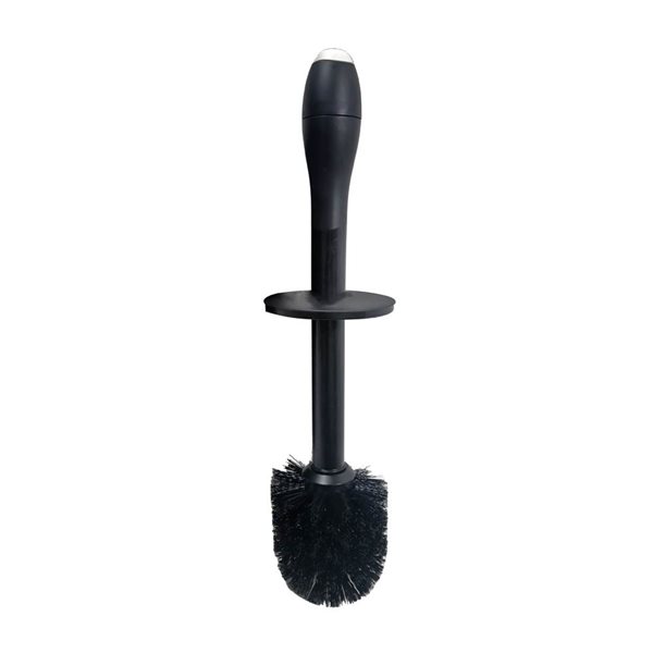 Modern Homes Magic Toilet Brush Plastic Round - Black