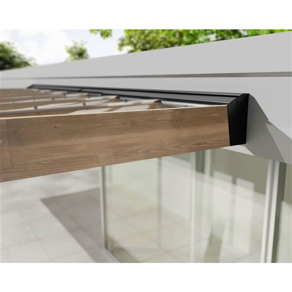 Canopia by Palram Helsinki Patio Cover Kit 10 x 11-ft - Cedar Wood