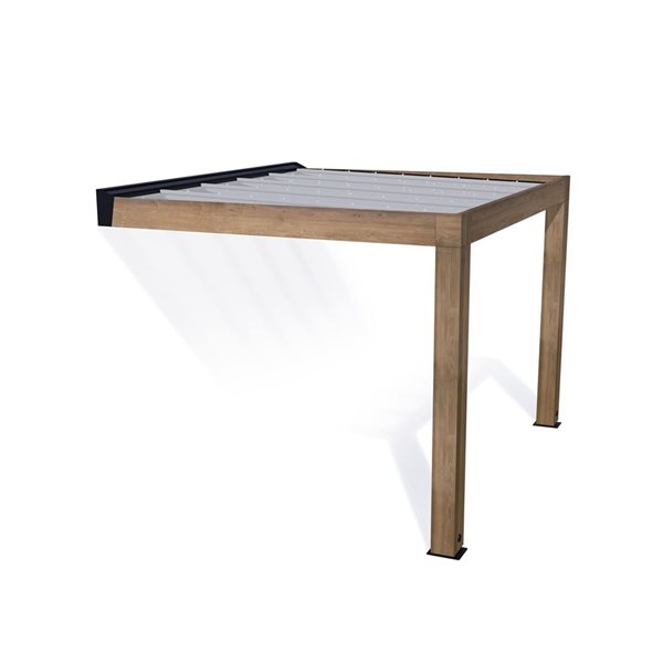 Canopia by Palram Helsinki Patio Cover Kit 10 x 11-ft - Cedar Wood