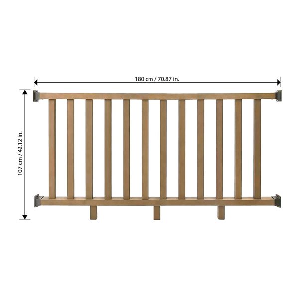 everhome Composite Railing 3.5-ft x 6-ft - Marigold