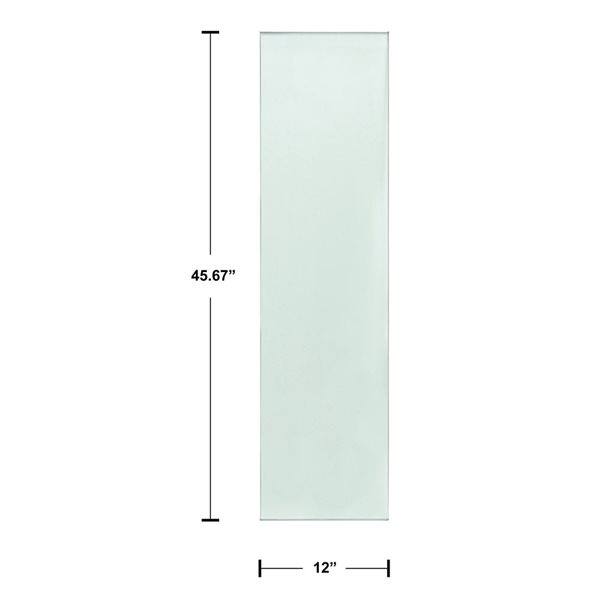 everhome Tempered Glass Panel 12 mm x 12 in x 45.67 in