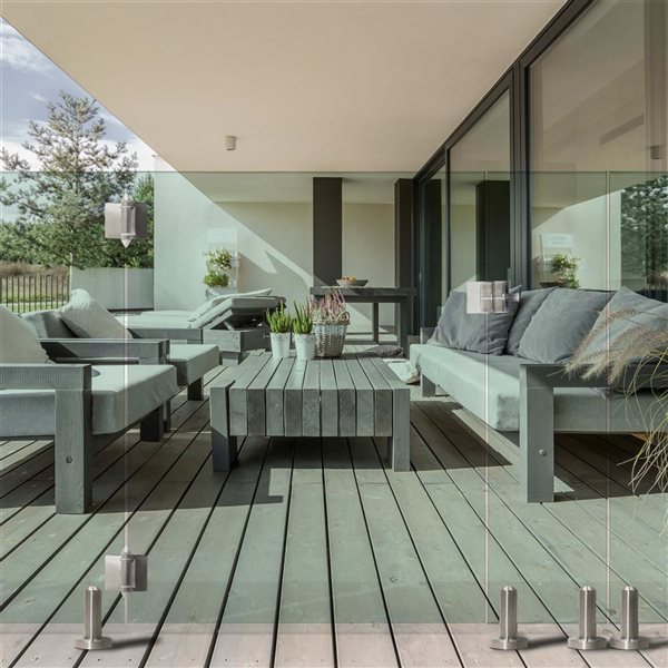 everhome Tempered Glass Panel 12 mm x 12 in x 45.67 in
