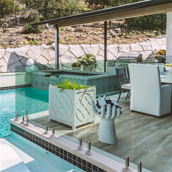 everhome Tempered Glass Panel 12 mm x 12 in x 45.67 in