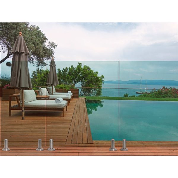everhome Tempered Glass Panel 12 mm x 12 in x 45.67 in