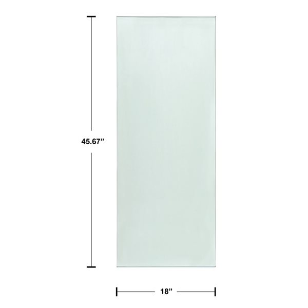everhome Tempered Glass Panel 12 mm x 18 in x 45.67 in