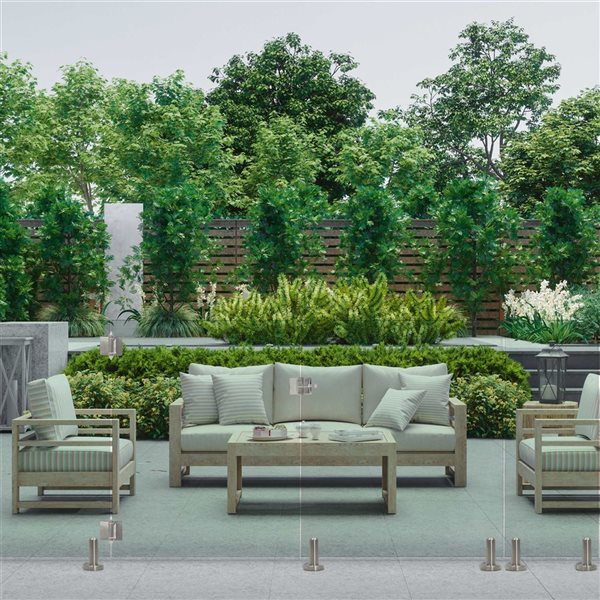 everhome Tempered Glass Panel 12 mm x 18 in x 45.67 in