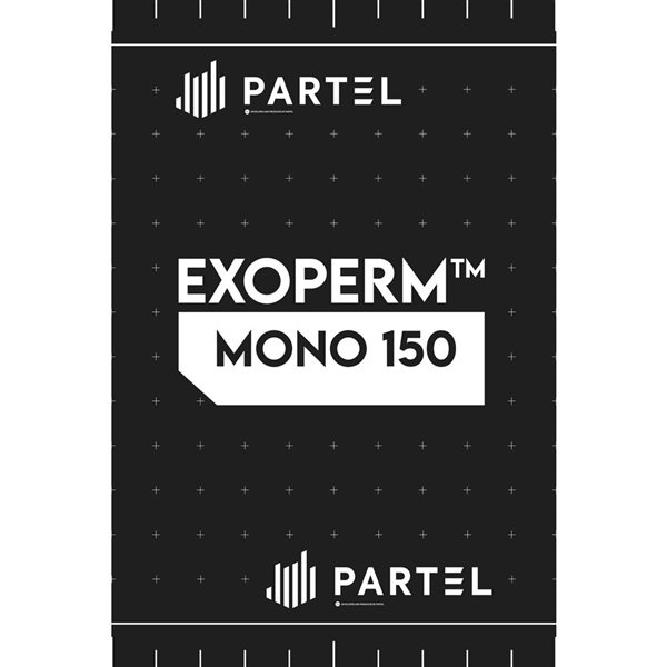 PARTEL EXOPERM MONO 150 Waterproof + Air and Vapour Barrier Breathable Monolithic Membrane 5 x 164-ft