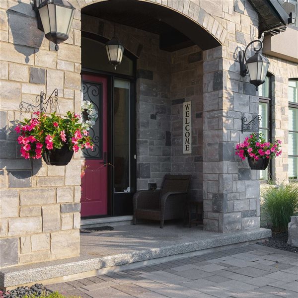 Mayne Caprio Self-Watering Hanging Planter Polypropylene 14 W x 9-in H - Black - 2-Pack