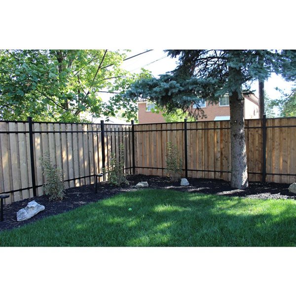 SLIPFENCE 6-ft Vertical Wood Shadowbox Fence Panel Kit w/ One 3-in x 3-in x 6.3-ft Post