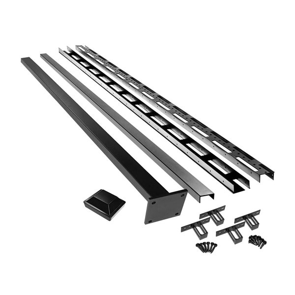 SLIPFENCE 6-ft Vertical Wood Shadowbox Fence Panel Kit w/ One 3-in x 3-in x 6.3-ft Post