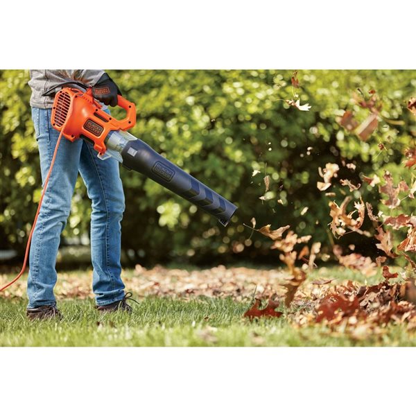 BLACK+DECKER Electric Axial Leaf Blower 9 A - 450 CFM - 140-mph