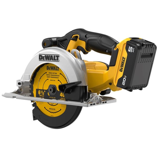 DEWALT Cordless Circular Saw Kit 20 V 6-1/2-in - 5.0-Ah