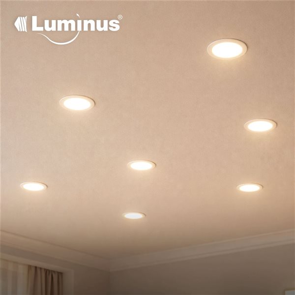 Luminus 6-Pack LED Dimmable Disc Light 65 W Eq. - 4-in