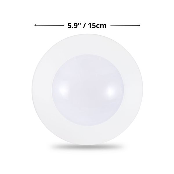 Luminus 6-Pack LED Dimmable Disc Light 65 W Eq. - 4-in