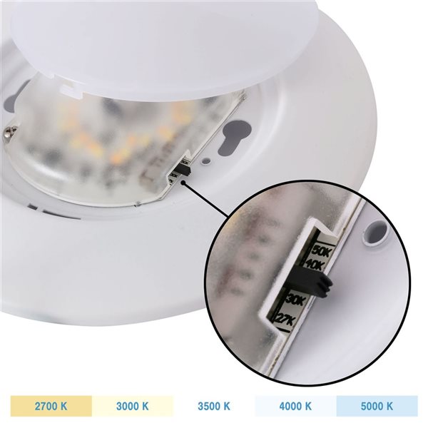 Luminus 6-Pack LED Dimmable Disc Light 65 W Eq. - 4-in