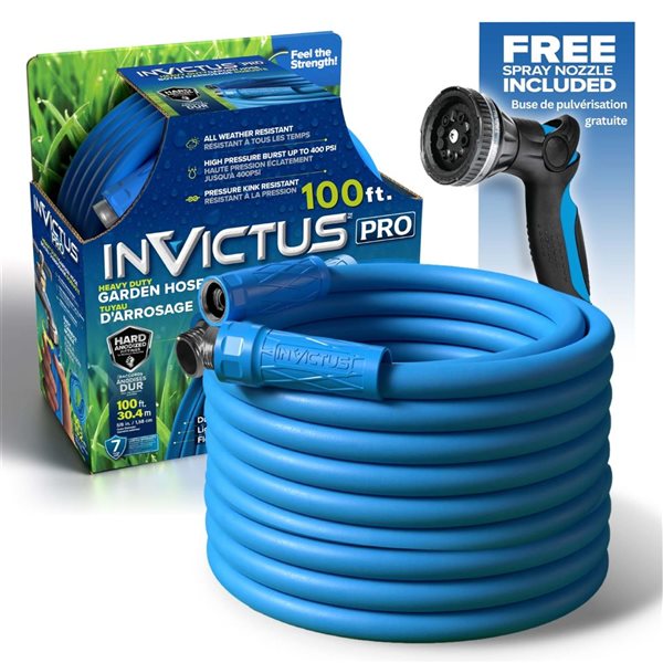 Invictus Professional Garden Hose 100-ft 400 PSI – Reinforced Polymer