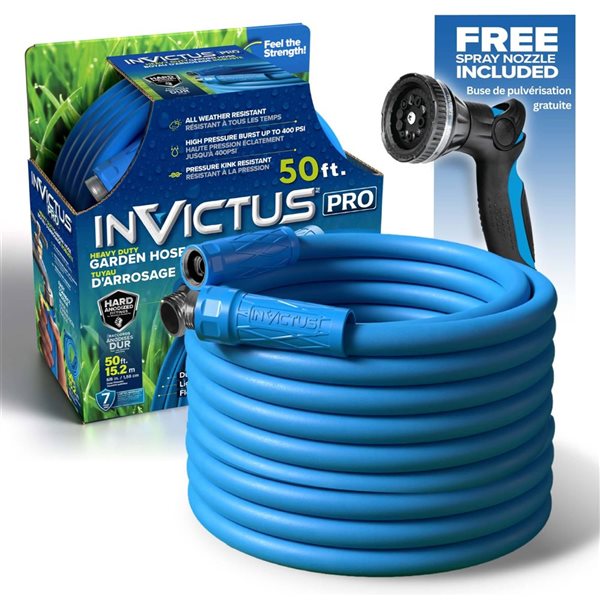Invictus Professional Garden Hose 50-ft 400 PSI – Reinforced Polymer