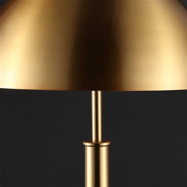 Safavieh Harvey Table Lamp with Metal Dome Shade - Gold