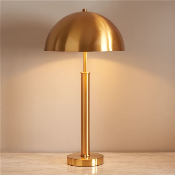 Safavieh Harvey Table Lamp with Metal Dome Shade - Gold