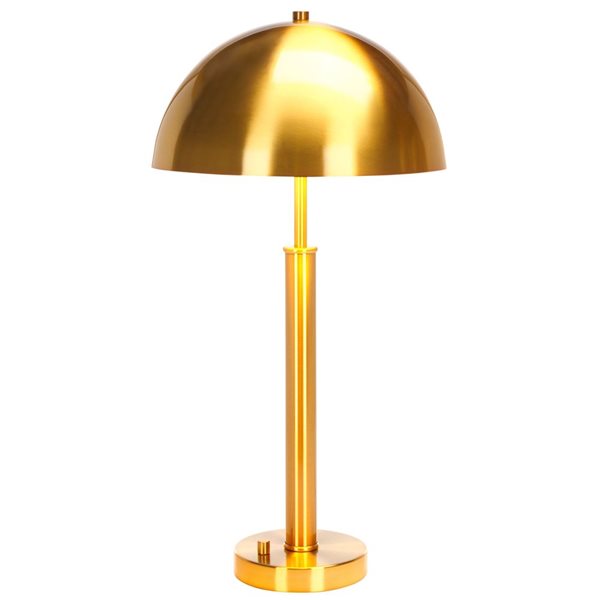 Safavieh Harvey Table Lamp with Metal Dome Shade - Gold