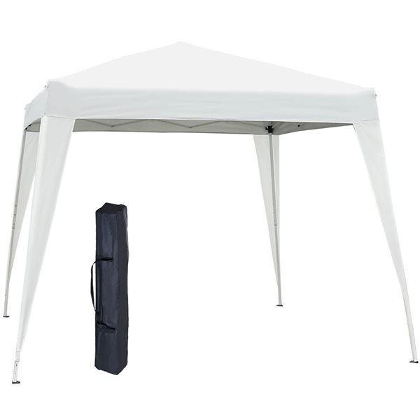 Outsunny Pop-Up Canopy Tent 8 x 8-ft - White 840-159WT | RONA