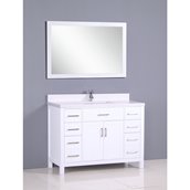 Vanité avec comptoir en quartz Golden Elite, 48
