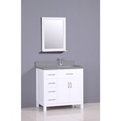 Vanité avec comptoir en quartz Golden Elite, 36