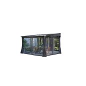 Gazebo Penguin Wall Mounted Shelter - 10'x12' - Black