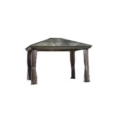 Abri-soleil 4 saisons de Gazebo Penguin, 10'x14', brun