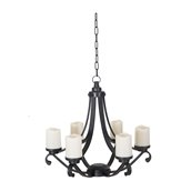 Chandelier à pile pour abri-soleil Sunjoy, DEL, noir