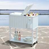 Glacière sur roues Amherst de Sunjoy, 60 pintes, blanc