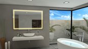 Mirror with LED Lighting - 60